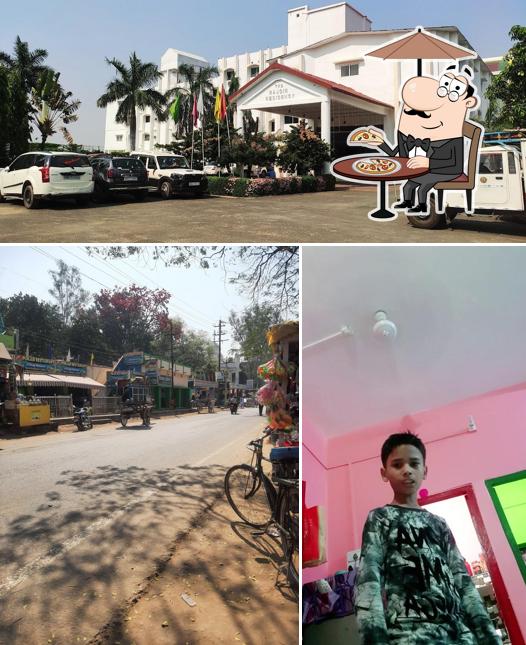 Enjoy the view at the outside area of Hotel Punjab Dhaba