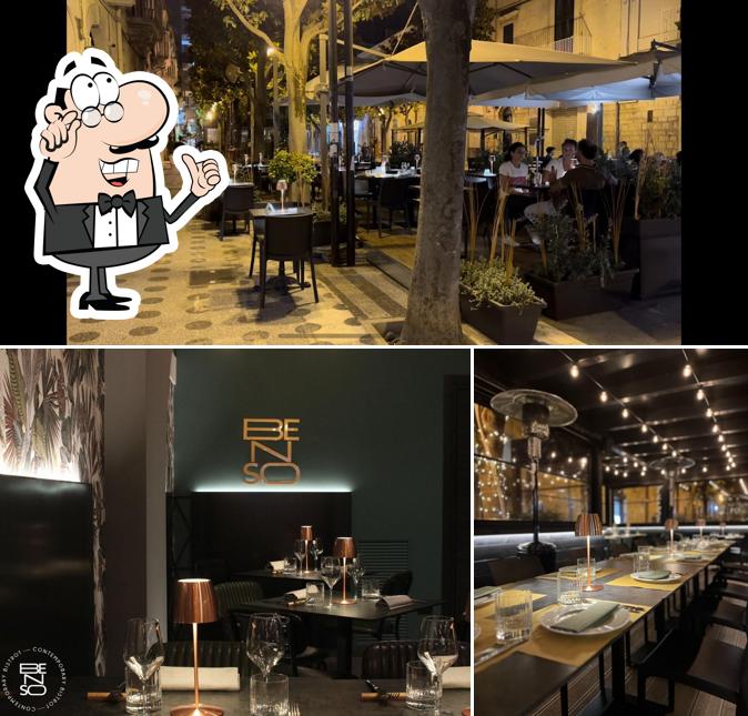 Gli interni di Benso Bistrot