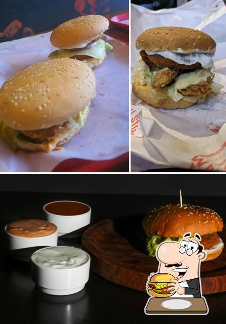 Order a burger at D Whirl street