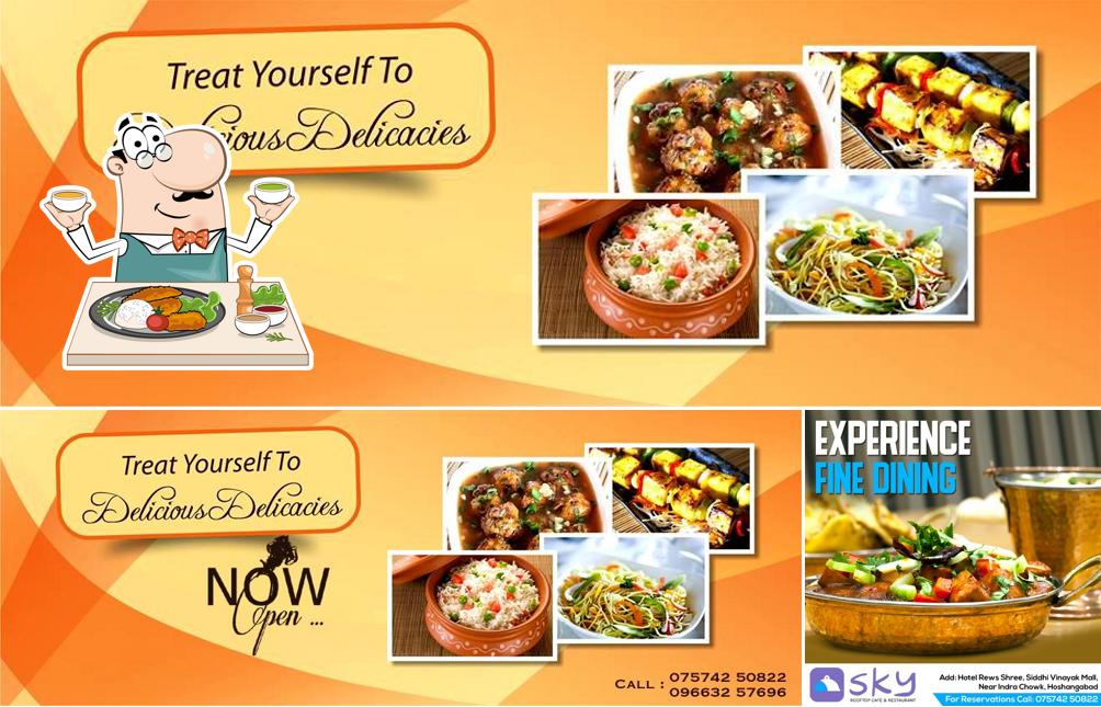 Food at Sky Rooftop Restaurant