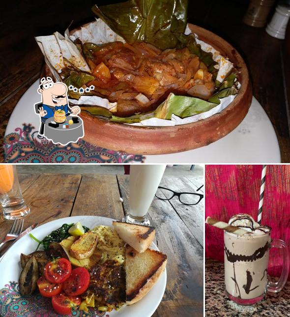 The restaurant's food and drink
