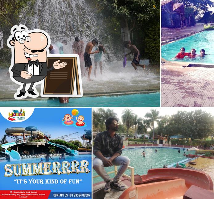 Enjoy the view at the outside area of Woods Water Park Resort