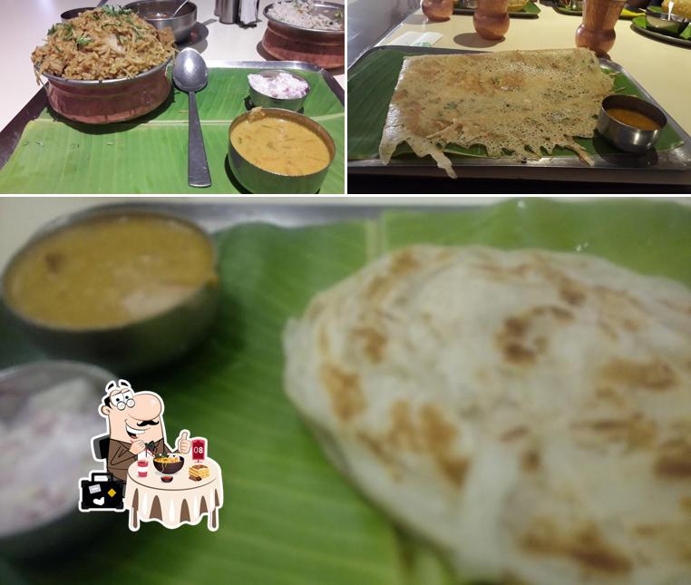 Food at Abiram Absolutely Vegetarian Restaurant