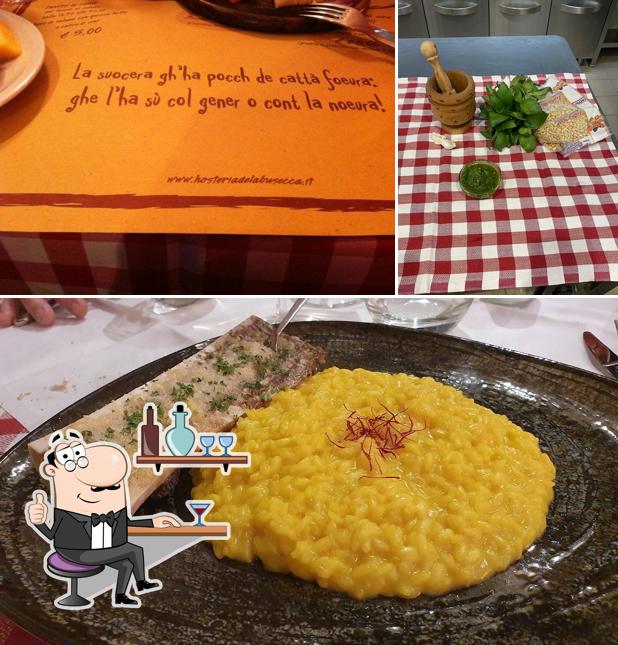 Gli interni di Hosteria de la Busecca