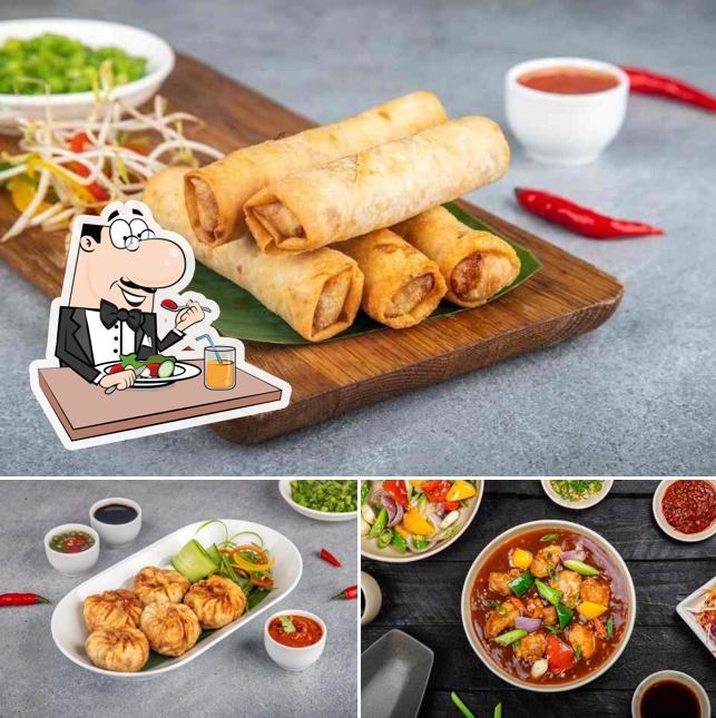 Spring rolls and dumplings at Magic Wok - House Of Chilli, Momos, Noodles & More