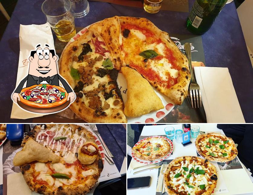 A Pizzeria Errico Porzio Vomero, puoi ordinare una bella pizza