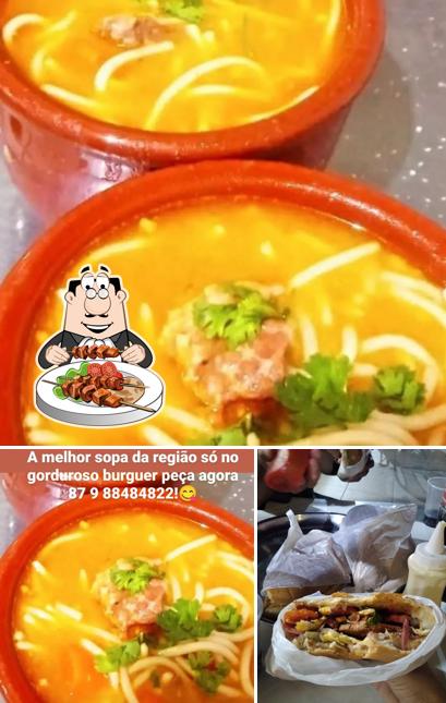 Comida em Gorduroso Burguer