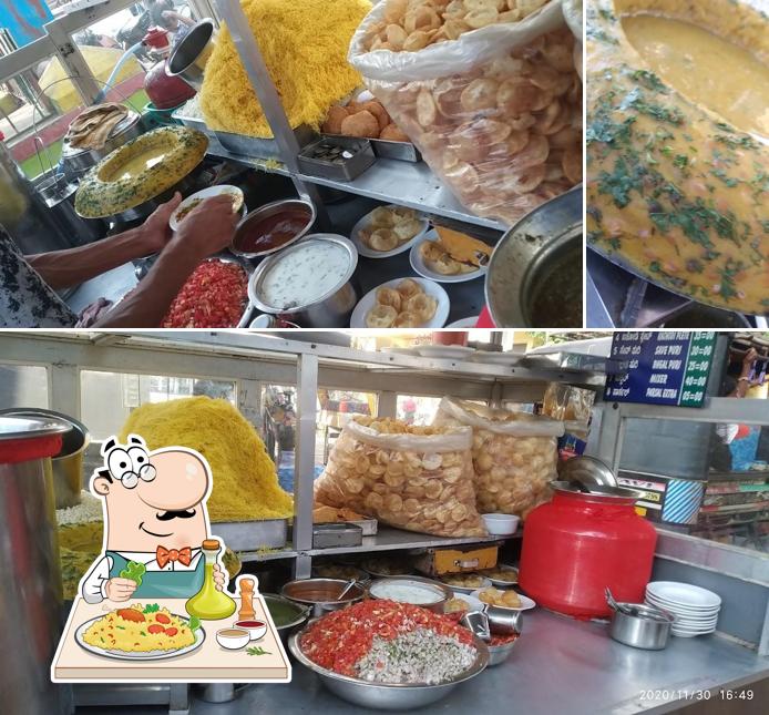 Food at Old Famous hygiene Sri Ramdev panipuri (sinc 1981)