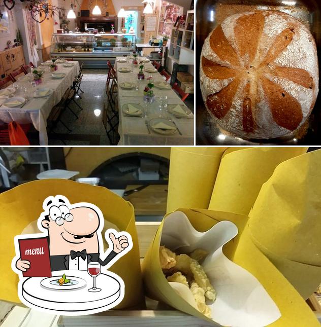 Questa è la immagine che raffigura la cibo e interni di Rosticceria Primo e Secondo
