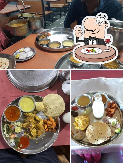 Meals at Shri Sai Dal Bafla laddu