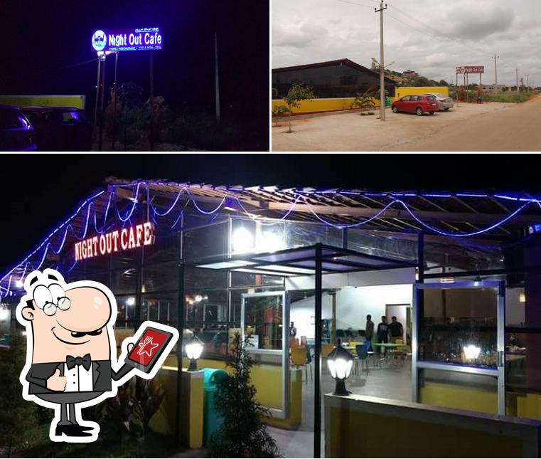 You can get some fresh air at the outside area of Night Out Cafe - NOC Devanhalli