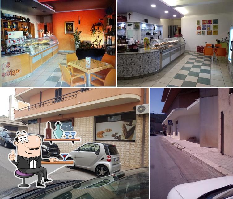 Tra le diverse cose da Cafe' Prestige Di Battaglia Gianluca & C. Sas si possono trovare la interni e esterno