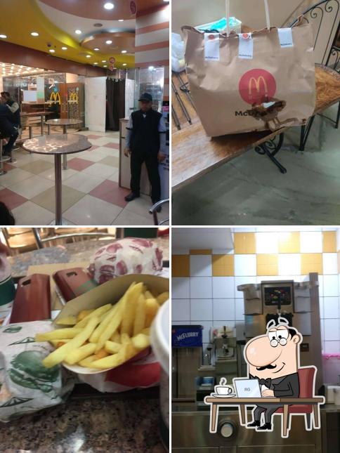 The interior of McDonald's