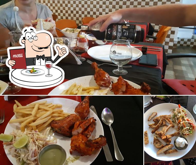 Food at Spice rack, bar n restaurant