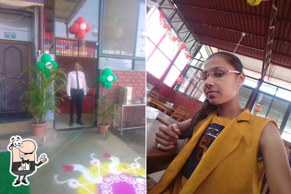 The interior of Vaishnavi Pure Veg Hotel