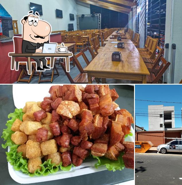 O interior do City Lanches Pizzas Churrascaria em Franca