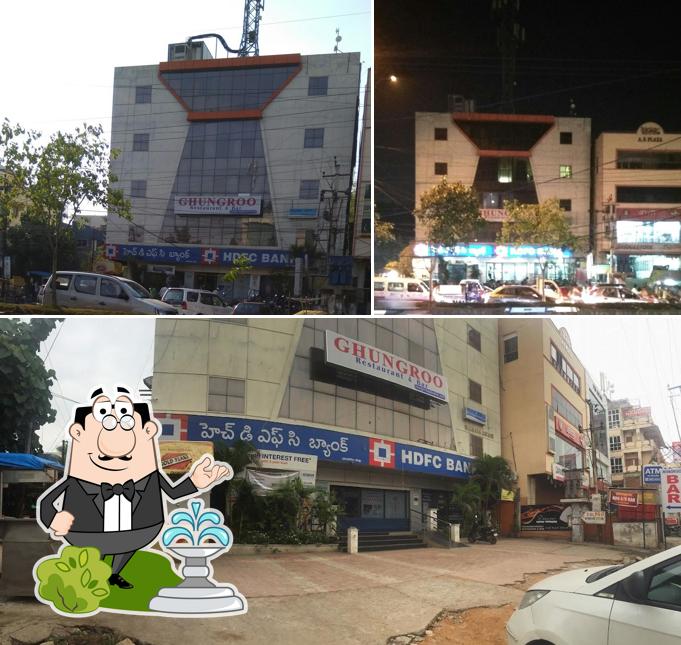 The exterior of Ghungroo Restaurant & Bar