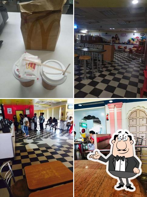 The interior of McDonald's The interior of McDonald's