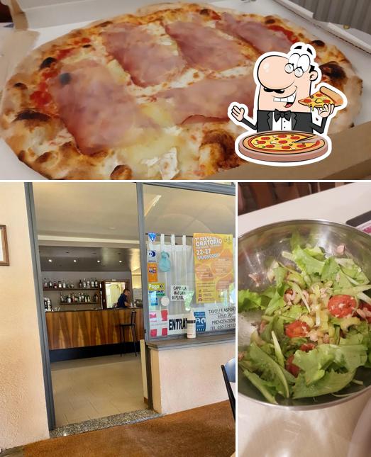 A Pizzeria La Rumelgia, puoi ordinare una bella pizza
