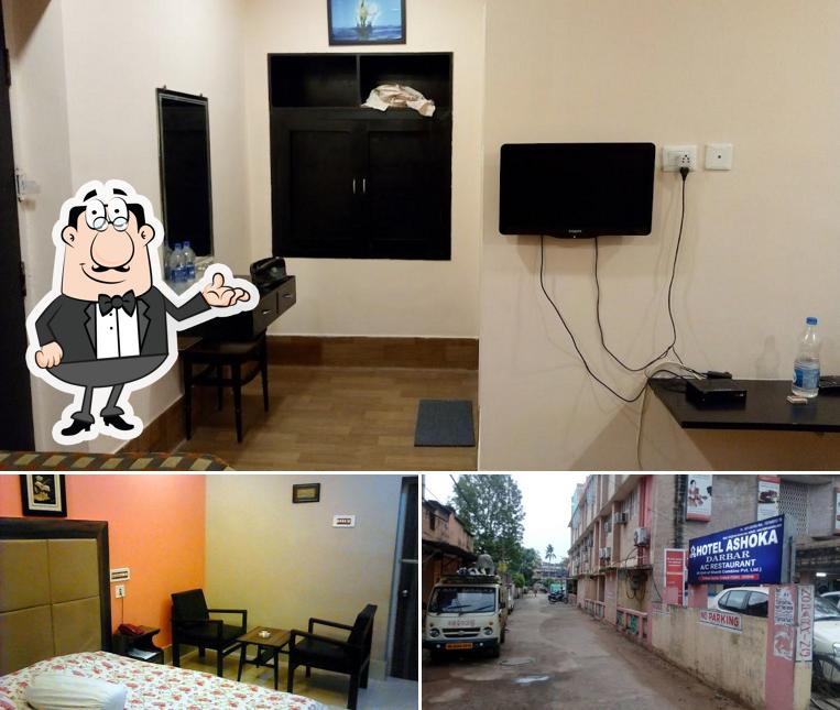 This is the picture depicting interior and exterior at Hotel Ashoka