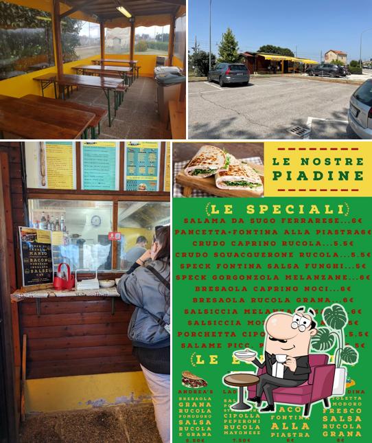 Gli interni di Piadine Rita