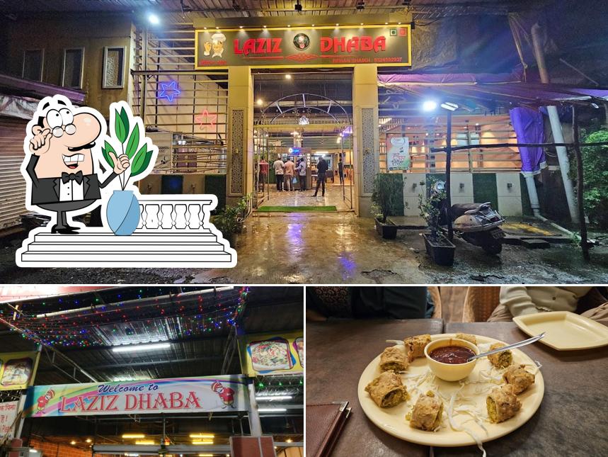 The exterior of Laziz Dhaba - Best Biryani and Kebab Place on Mumbai Nasik Highway