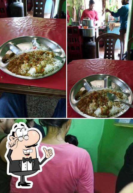This is the image showing interior and food at Rishabh fast Food Corner