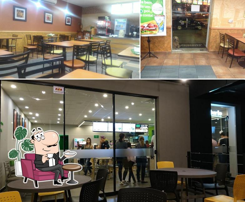 Veja imagens do interior do Subway