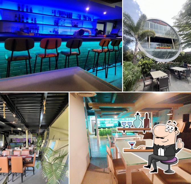 Take a seat at one of the tables at The Terminal Restaurant