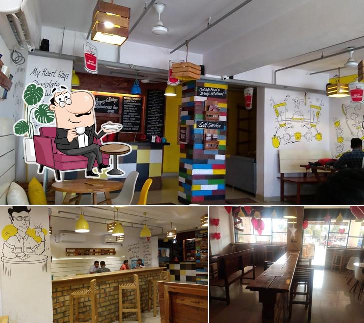 The interior of The chai square cafe civil line