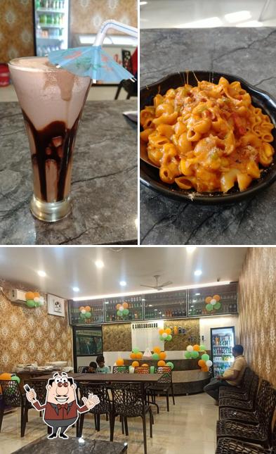 The picture of food and interior at Indian Cafe