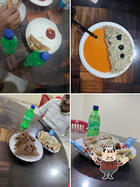 Food at 369 rise bowls and Sandwich