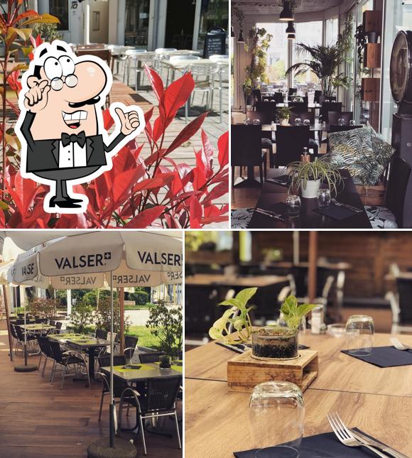 Gli interni di Le Blokk restaurant