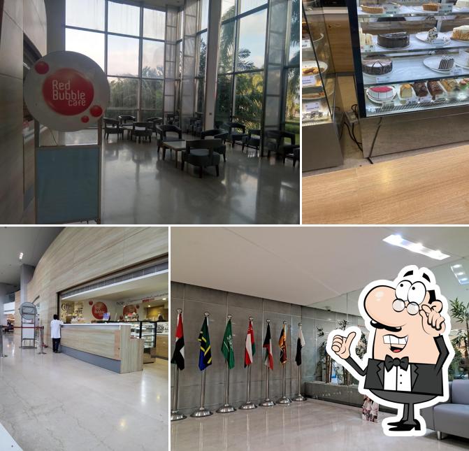 The interior of Red Bubble Cafe