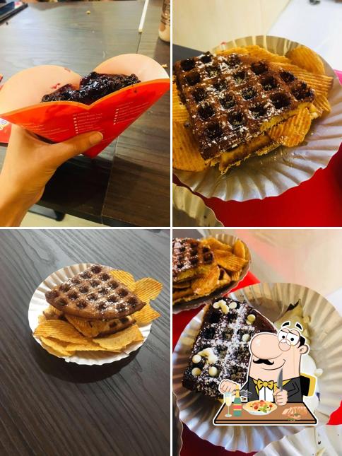 Food at XO Belgian Waffle