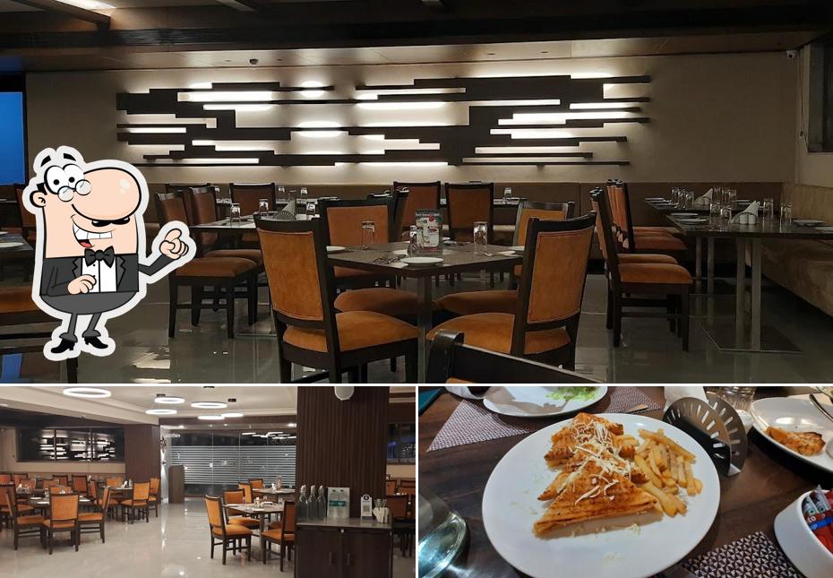 This is the image showing interior and food at 5868 Restaurant