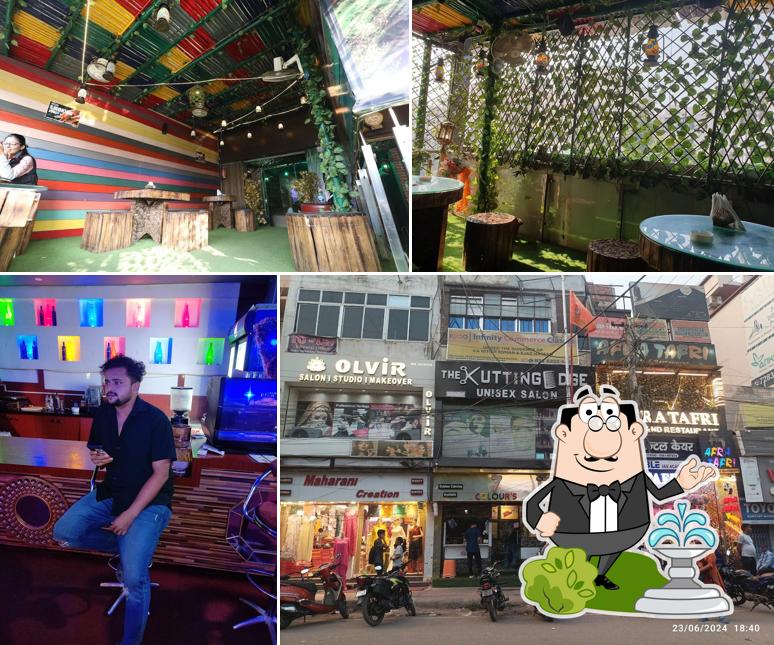The exterior of Afra Tafri Cafe & Restaurant Best Family Restaurant in Patna