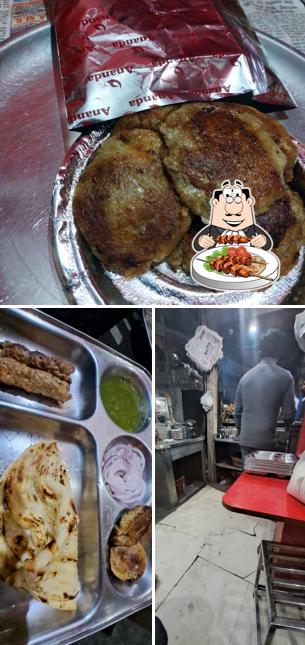 Meals at Banne aaka seekh kabab paratha