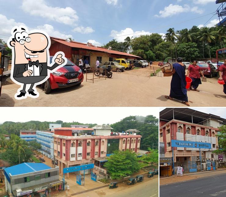 The exterior of Valluvanad Hospital Canteen