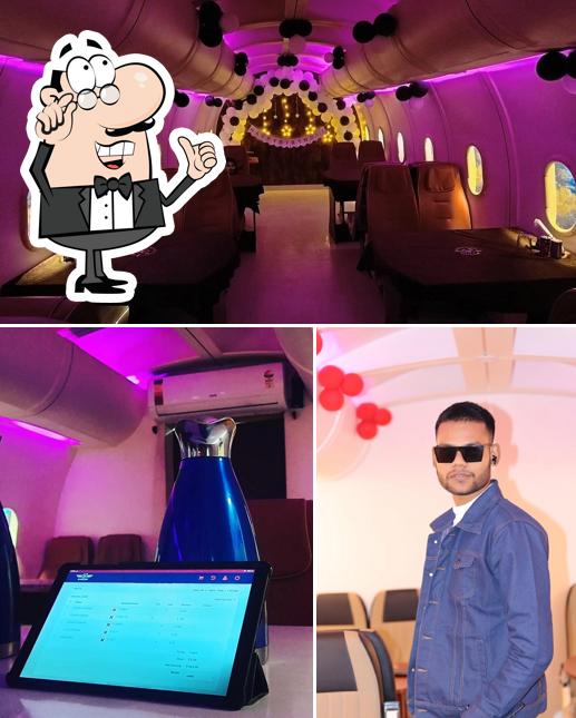 The interior of My First Flight Restaurant