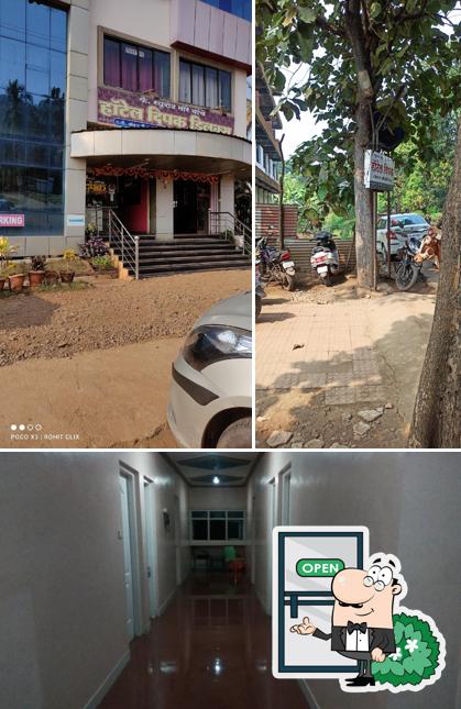 The exterior of Hotel Deepak Deluxe