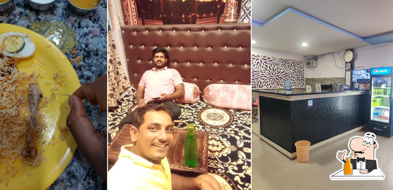 Enjoy a drink at Hyderabadi Biryani House