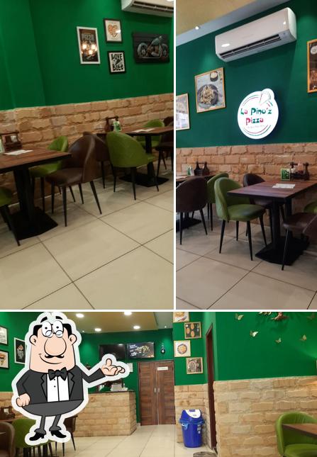 The interior of La Pino'z Pizza, Ropar