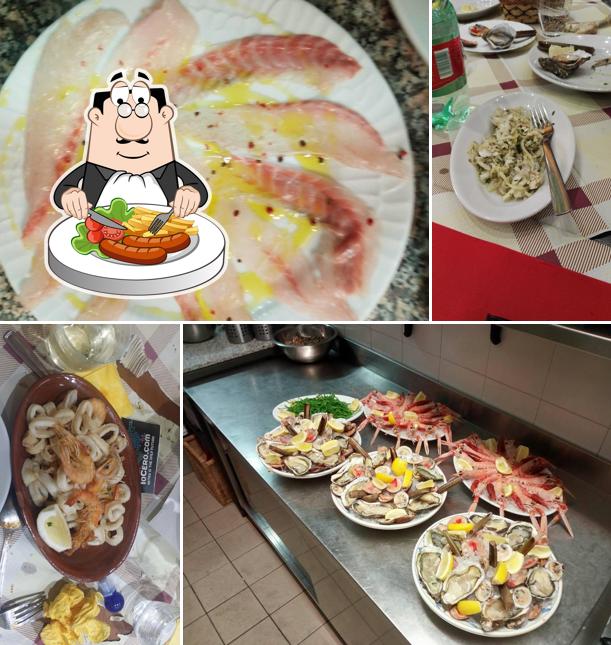 Cibo al Le Rose di mare