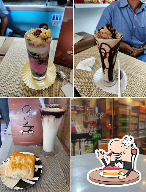 Mazha Coffee Bar offers a selection of desserts