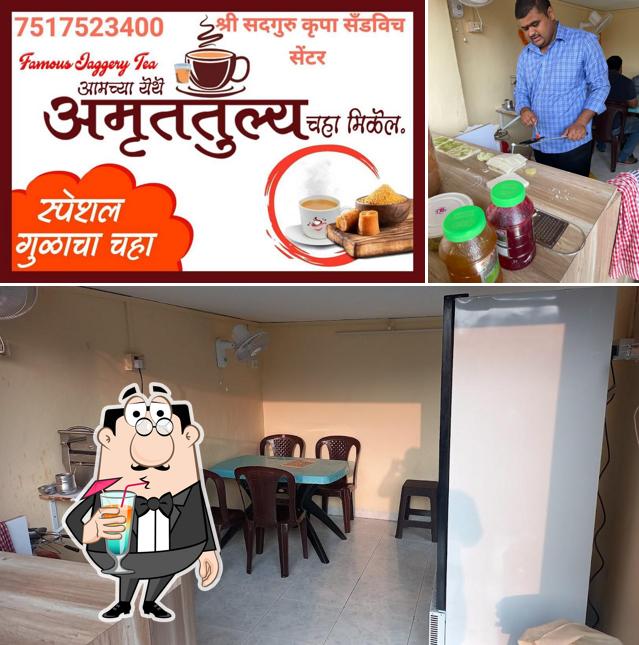 Among different things one can find drink and interior at Shree Sadguru Krupa Sandwich Centre