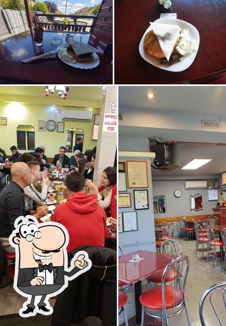 Questa è la foto che mostra la interni e cibo di Pečenjara Zen