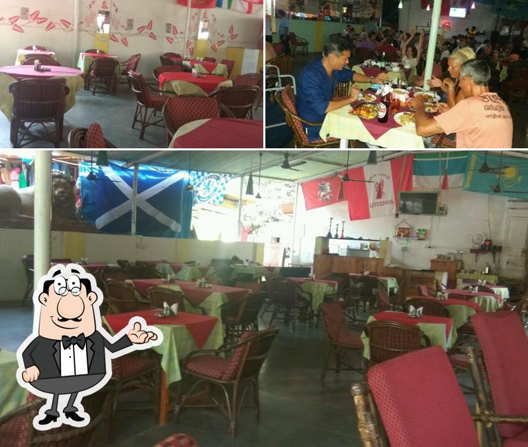 The interior of Honey Restaurant