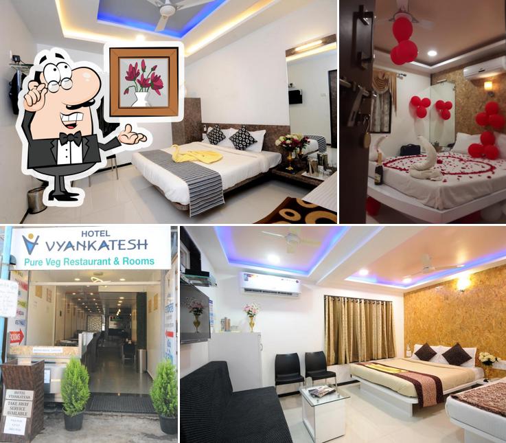 The interior of Hotel Vyankatesh & Pure Veg Restaurant