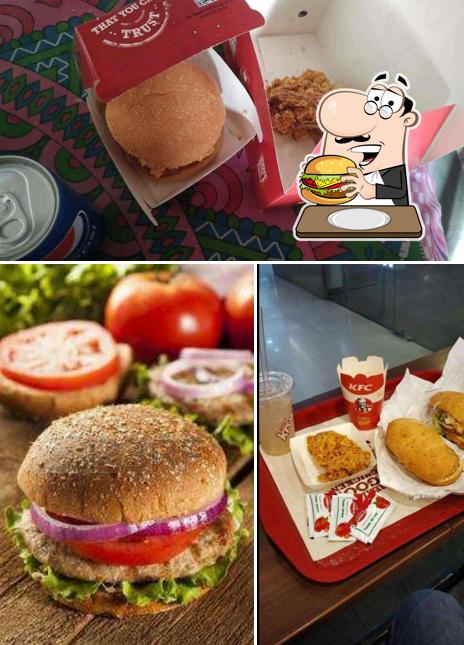 KFC serves a selection of options for burger lovers